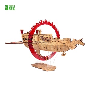 Fliegende Schiffe als Gelände, Spelljammer DnD, Pathfinder, 28-mm-Gelände für Pen-&-Paper-Rollenspiele, Dungeons & Dragons Streugelände, Geschenk für Spielleiter