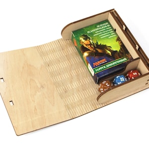 MTG Card Box, Dragon Eye Deck Box, The Dragon Eye Card Storage, Card Game Accessories, Wooden Deck Box, Wood MTG Box