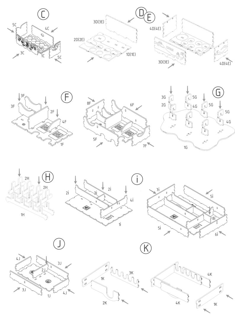 Rising Sun All expansions organizer wooden insert for Etsy