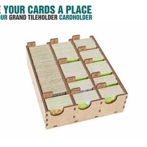 Organizer for Carcassonne 2019 and earlier + Expansions. Traders & Builders, The Tower, The Princess & the Dragon. Can store only 2 expansions with 2020 version. Needs game box. This insert is an awesome hobby gift idea for game geek. Game Accessory