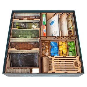 Organiseur pour jeu de société T.I.M.E Stories + extensions, insert compatible avec T.I.M.E Stories, mise à niveau de la solution de stockage