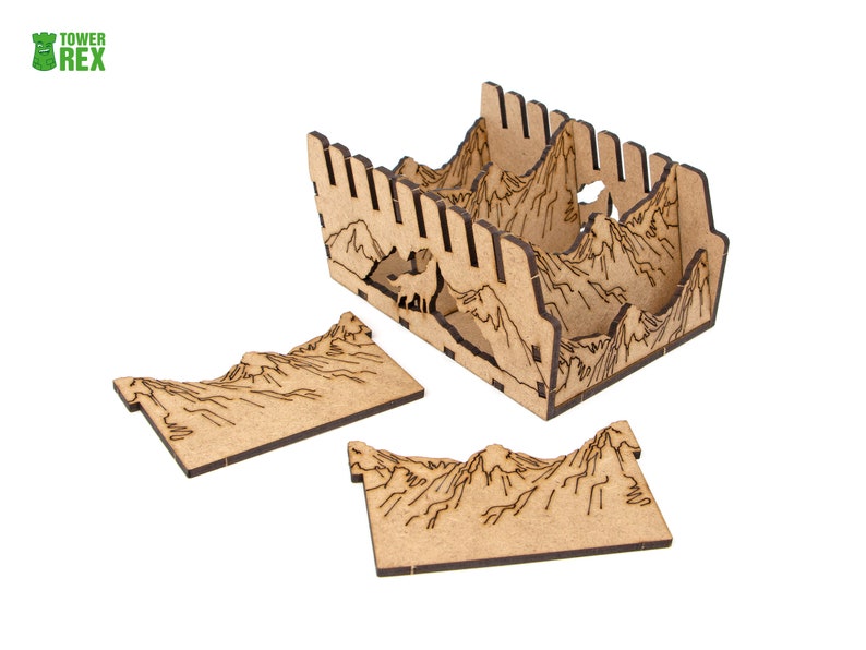 Organizer for Parks + Expansions. Wildlife, Nightfall. Needs base game box to be placed in. This Storage insert is an awesome hobby gift idea for geek and perfect wooden laser cut accessory to board game party. Only trays without components