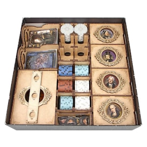 Organizer for Brass Birmingham Deluxe Edition, Storage Insert Compatible with Board Game, Accessories Upgrade, Nerdy Gifts