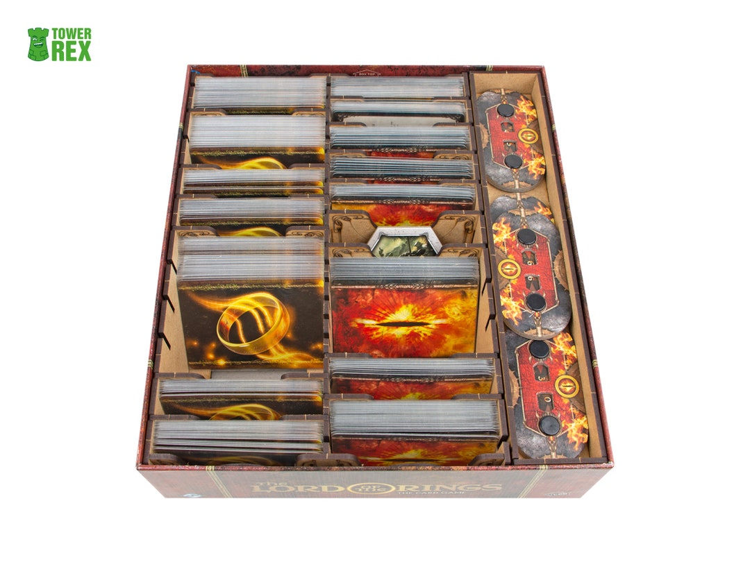 LOTR LCG Revised Organizer Expansions & Player Boards Bundle, Insert for Lord of the Rings LCG