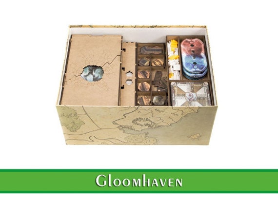Gloomhaven 2 6 Editions Organizer Wood Insert For Gloomhaven Etsy