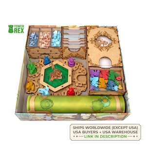 Organizzatore per Flamecraft con vassoio a 7 draghi, inserto compatibile con gioco da tavolo o con gettoni, aggiornamento Kickstarter, regali nerd