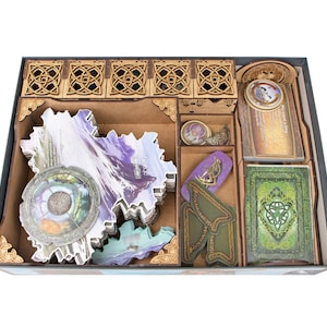 Organizer for INIS + Seasons Expansion, Storage Insert Compatible with INIS Board Game, Accessories Upgrade, Geek Gift, Tabletop Gamer Gift