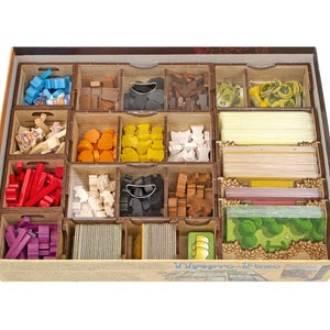 Agricola Organizer 2nd Edition, Agricola 2nd Edition Base Game Insert, Storage Solution Upgrade for Agricola