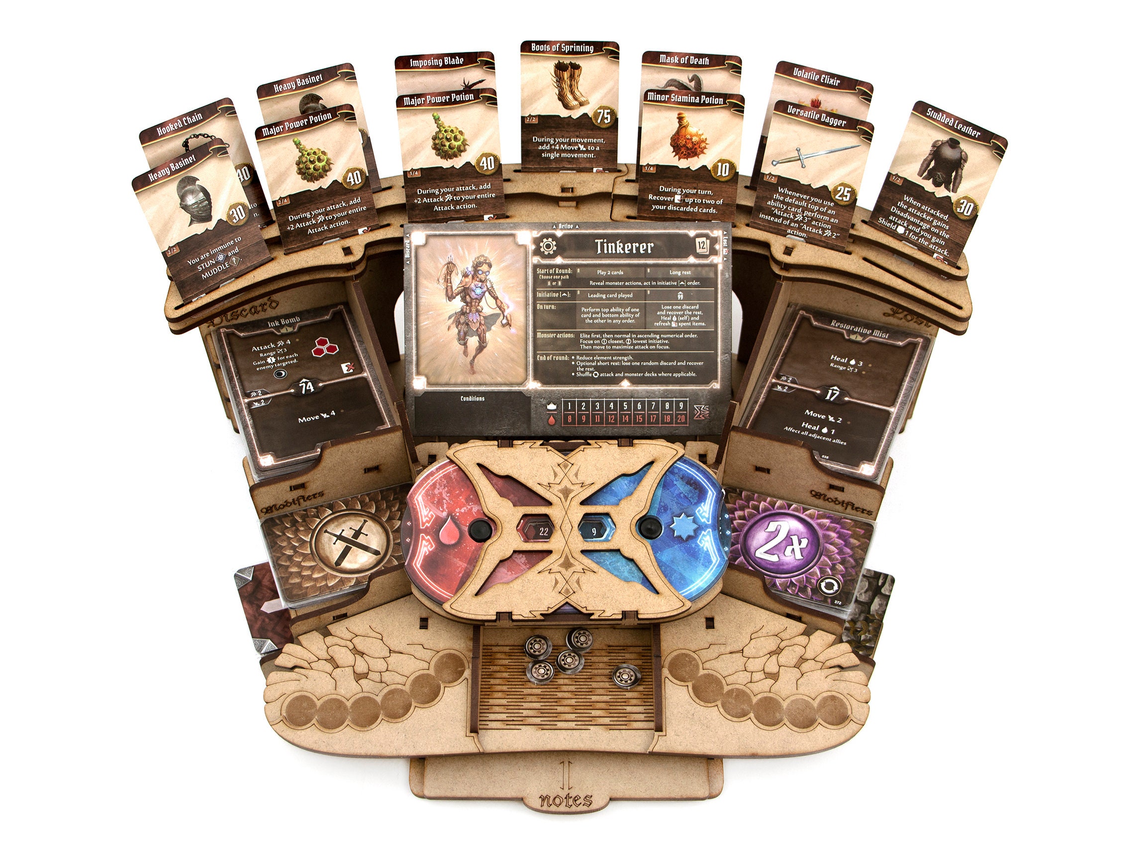 Gloomhaven Character Box and Player Tray Made of Wood - Choose 1 pc or –