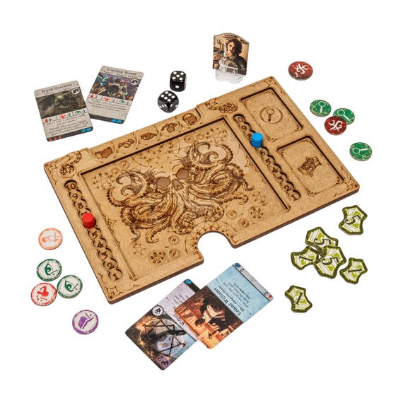 arkham horror 3rd edition vs card game Fantasy Flight Games FFGAHB01 Third Edition, Multicolor and the terror mechanic Arkham Horror: Third Edition Review