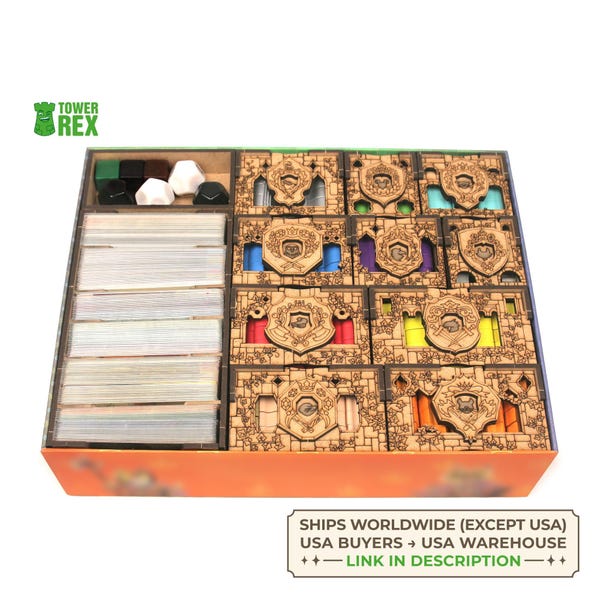 Organizer for Root + Expansions, Storage Insert Compatible with Board Game, Accessories Upgrade, Nerdy Gifts