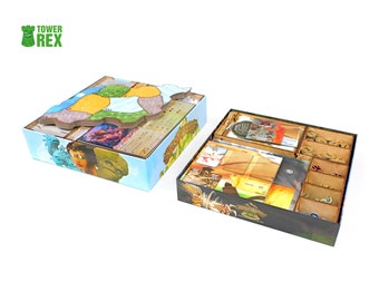 Organizer für Spirit Island + Erweiterungen, Einlage für das Brettspiel Spirit Island, Aufbewahrungslösung für Spirit Island + Erweiterungen