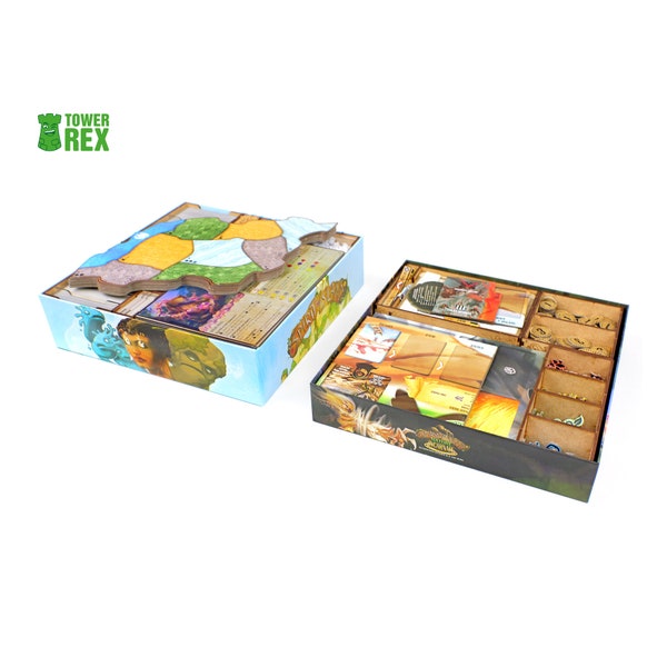 Spirit Island + Expansions Organizer, Insert for Spirit Island Board Game, Storage Solution for Spirit Island + Expansions