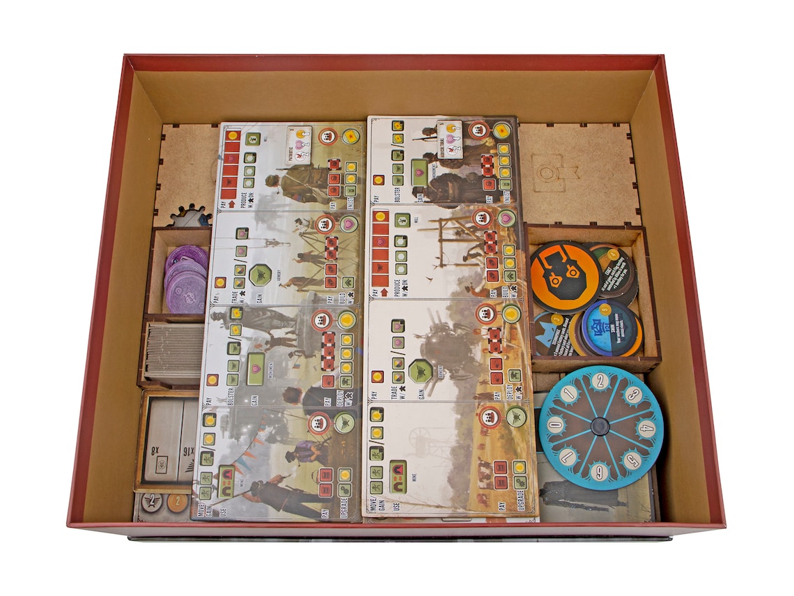 SCYTHE Legendary Box organizer wood insert for SCYTHE board Etsy