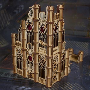 Rovine gotiche modulari, Rovine del tempio Scatter Sanctum, Terreno Wargaming 40k e Killteam, Terreno Infinity