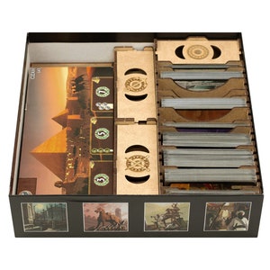 7 Wonders 1. Edition Organizer, Einlage für das Brettspiel 7 Wonders (1. Edition), Upgrade der 7 Wonders-Aufbewahrungslösung