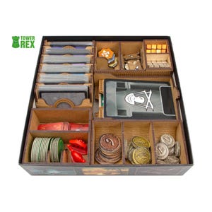 Organizer per 7 Wonders Duel + Agora, espansioni Pantheon, inserto portaoggetti compatibile con gioco da tavolo, accessori, regali nerd