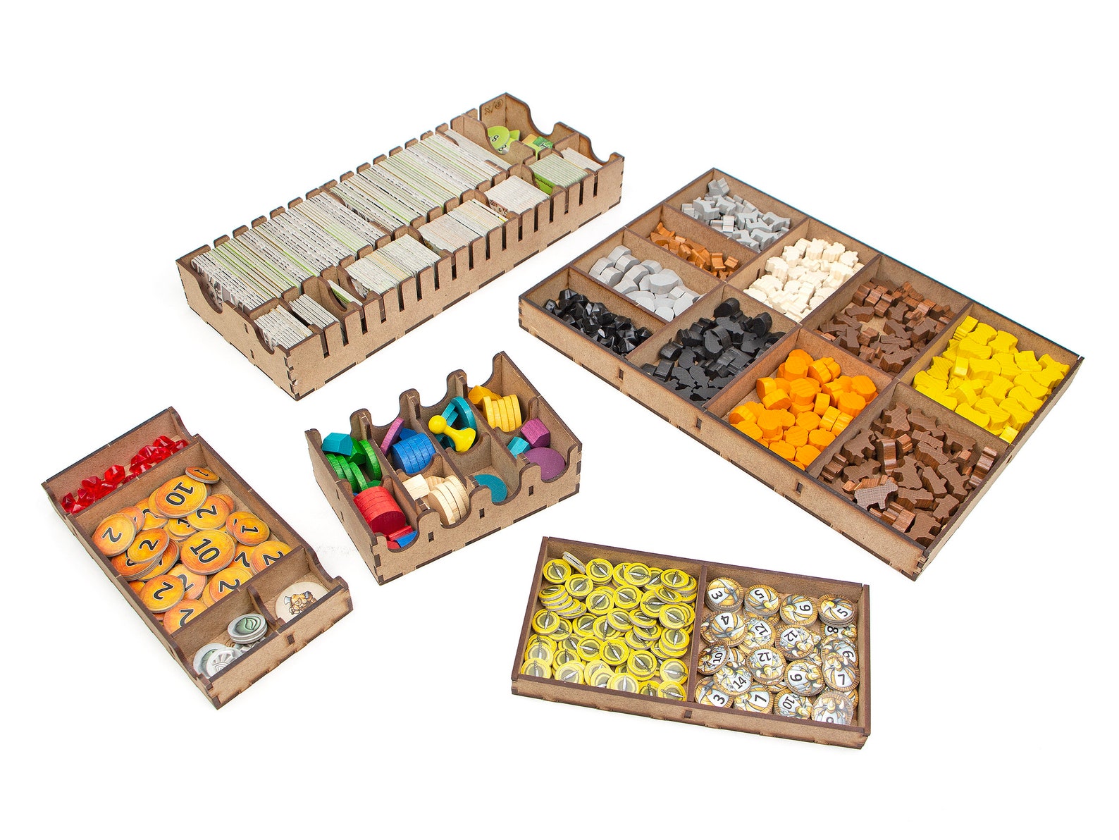 Caverna organizer Wood insert for Caverna board game Etsy