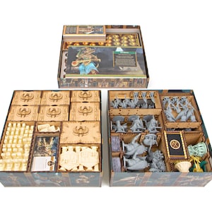 Organizer für Ankh: Gods of Egypt & alle Erweiterungen, Aufbewahrungseinsatz kompatibel mit dem Brettspiel, Zubehör-Upgrade, Geschenkidee für Spielefans