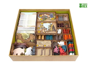 Organizer for Everdell Standard 1st Ed, Insert Compatible with Everdell + Pearlbrook, Spirecrest, Bellfaire Expansion, Nerdy Gifts
