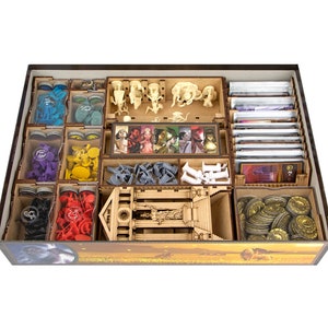 Cyclades All-In Organizer, Insert for Cyclades Board Game + All Expansions, Cyclades Titans, Hades, Monuments Storage Solution Upgrade