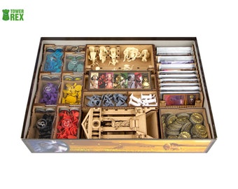 Cyclades All-In Organizer, Insert for Cyclades Board Game + All Expansions, Cyclades Titans, Hades, Monuments Storage Solution Upgrade