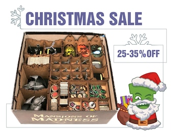 Mansions of Madness 2nd Ed Organizer, Insert for Mansions of Madness Base Board Game, Mansions of Madness 2nd Edition Base Game Storage