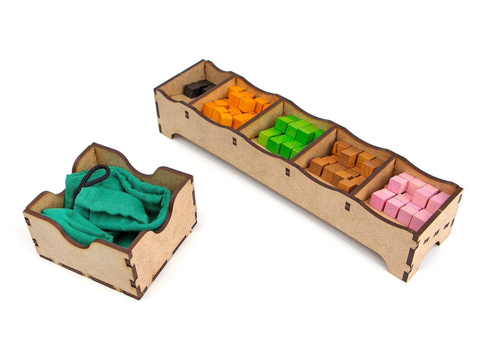 Village organizer wood insert for Village board game | Etsy