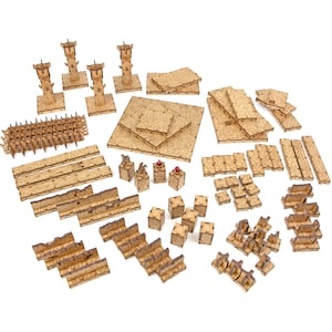 Great Floor & Wall Set for Deep Dark Dungeons Terrain, 28mm Terrain, DnD Terrain, Dungeons and Dragons Terrain, Terrain Furniture