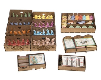 Rising Sun All-In Organizer, Insert for Rising Sun Kickstarter Board Game, Rising Sun + All Expansions + Kickstarter Upgrades