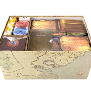 Organizer for Gloomhaven 2nd-6th Editions or with Dashboard, Storage Insert Compatible with Board Game, Tabletop Gamer Gift Accessories