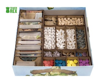 Organizer for Spirit Island + Branch & Claw Expansion, Storage Insert Compatible with Spirit Island, Accessory Upgrade, Tabletop Gamer Gift
