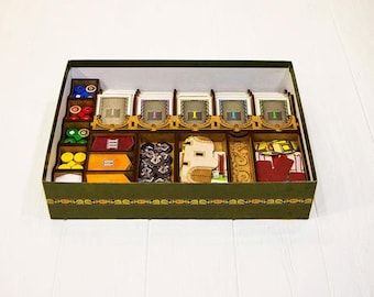 Organizer for Lorenzo il Magnifico + Houses of Renaissance, Board Game Insert, Storage Solution for Base Game Expansion, Board Game Upgrade