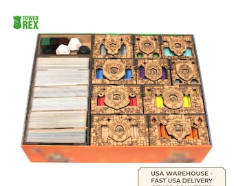 Organizer for Root + Expansions, Storage Insert Compatible with Board Game, Accessories Upgrade, Nerdy Gift