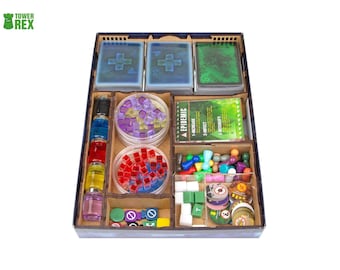 Organizer for Pandemic + 3 Expansions or with Tokens, Storage Insert Compatible with Board Game, Accessories Upgrade, Nerdy Gifts