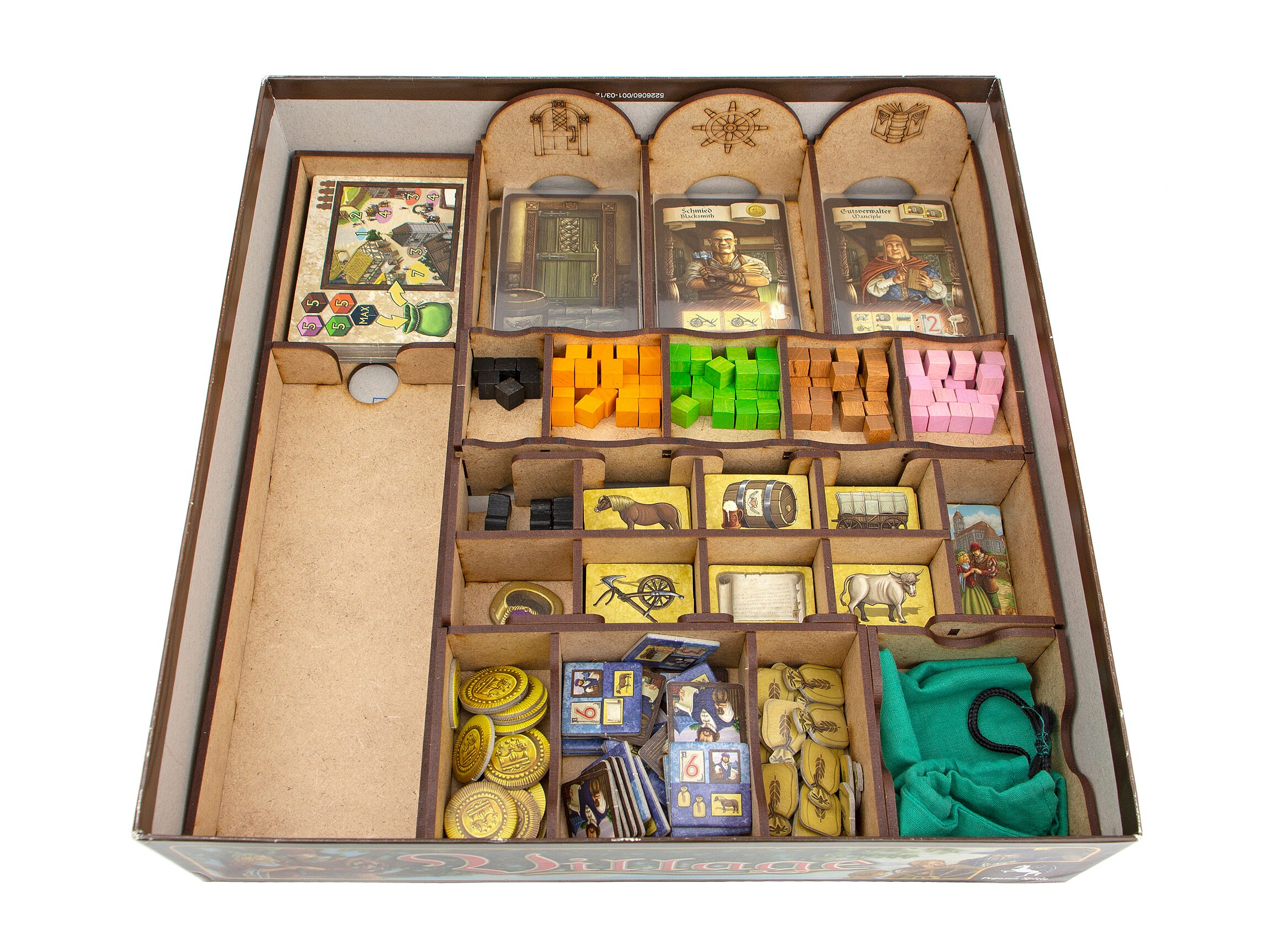 Village organizer wood insert for Village board game Etsy