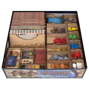 Istanbul Big Box Organizer, Insert for Istanbul Big Box Board Game, Istanbul Big Box + Expansions Storage Solution