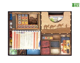 Istanbul's Merchant Organizer | Wooden Storage Solution Upgrade for Istanbul  + Expansions | Compatible with Istanbul Board Game