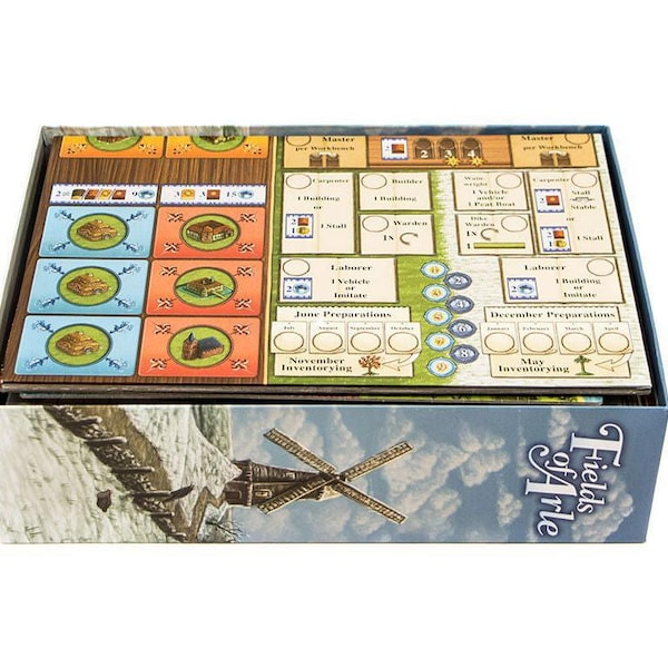 Organizer for Fields of Arle + Tea and Trade Expansion, Storage Insert for Board Game, Accessory Upgrade, Nerdy Gifts