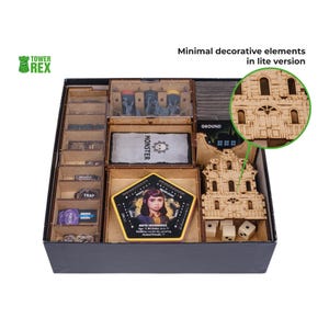 Organizer per Betrayal 3a edizione + espansioni, inserto portaoggetti compatibile con il gioco da tavolo, opzioni di incisione laser, regalo per giocatori da tavolo