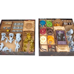 Organizer für Blood Rage + Erweiterungen und Kickstarter 2019, Aufbewahrungseinsatz kompatibel mit Brettspiel, Geschenkzubehör für Tabletop-Gamer