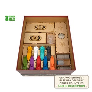 Organizer for Scythe + Expansions Legendary Box, Storage Insert Compatible with Scythe Board Game, Accessory Upgrade, Nerdy Gifts