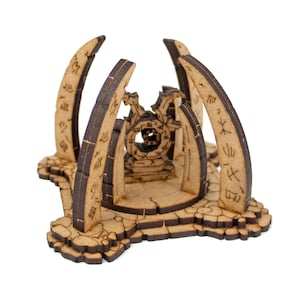 Barbarian&#39;s Shrine Terrain, DnD, Pathfinder, Frostgrave, TTRPG 28mm Terrain, Dungeons and Dragons Scatter Terrain, Dungeon Master DM Gift