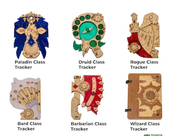 Life Counter for DND 5e Classes, Character Tracker for Dungeons and Dragons, Tabletop RPG Accessories, Dungeon Master Valentines Day Gift