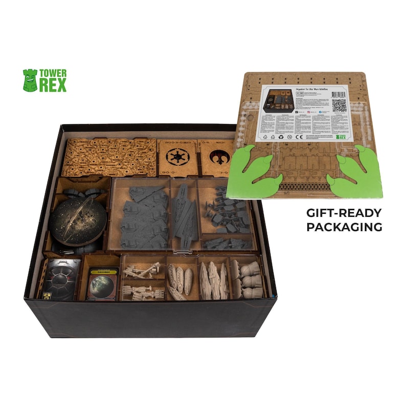Organizer for Star Wars: Rebellion and Rise of the Empire Expansion, Storage Compatible with Starwars Rebellion, Nerdy Gifts