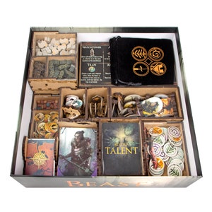 Beast Organizer, Insert for Beast Base Board Game, Organizer for Beast Tabletop Upgrade, Unofficial Product