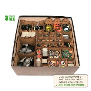 Organizer for Mansions of Madness 2nd Edition, Storage Insert Compatible with Mansions of Madness Board Game, Nerdy Gifts