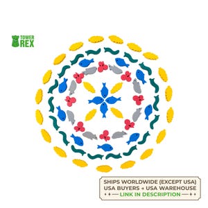 Bird's Food Tokens for Wingspan from TowerRex, Wooden Pieces Compatible with Wingspan Board Game, Accessories Upgrade, Nerdy Gifts