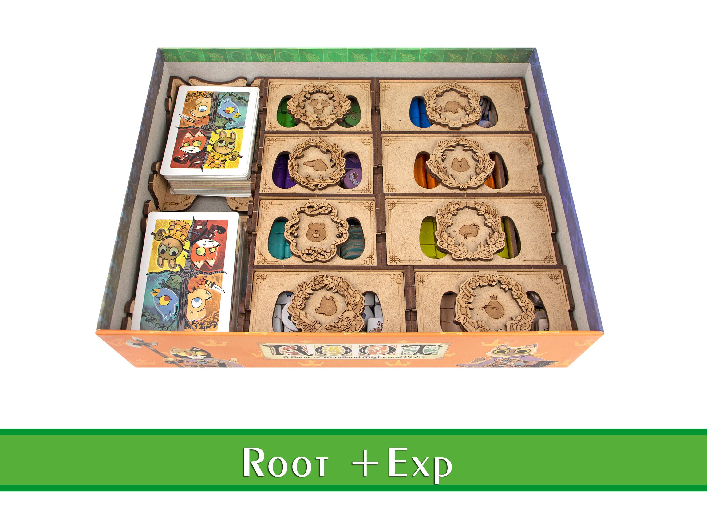 Root Expansions Wooden Organizer Root Boardgame Insert Etsy