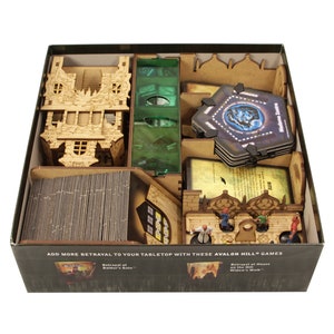 Betrayal at the House on the Hill Organizer + Widow's Walk Expansion, Insert for Betrayal at the House on the Hill Board Game 2nd Ed